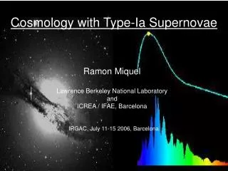 Cosmology with Type-Ia Supernovae