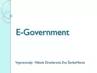 e government