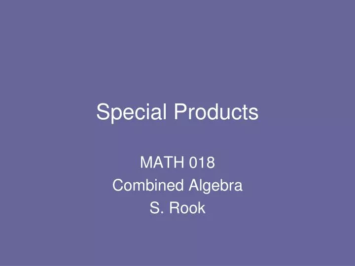 special products