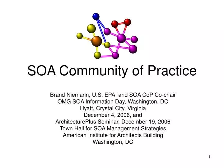soa community of practice