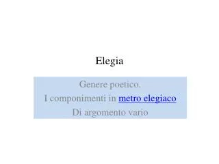 elegia