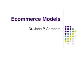 Ecommerce Models