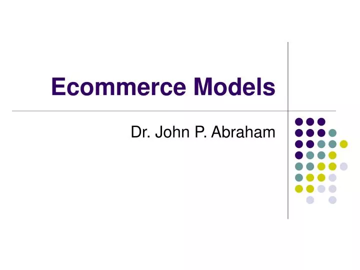 ecommerce models