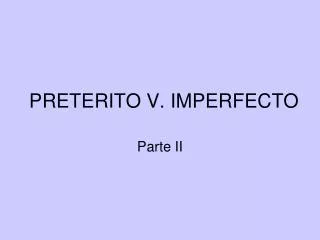 preterito v imperfecto