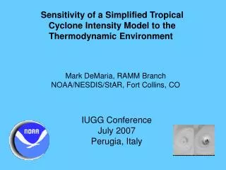 Sensitivity of a Simplified Tropical Cyclone Intensity Model to the Thermodynamic Environment
