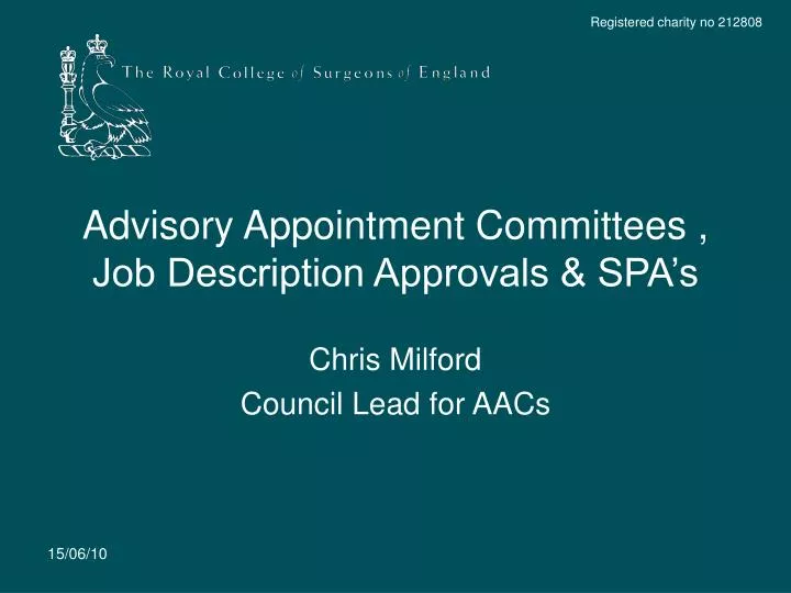 advisory appointment committees job description approvals spa s