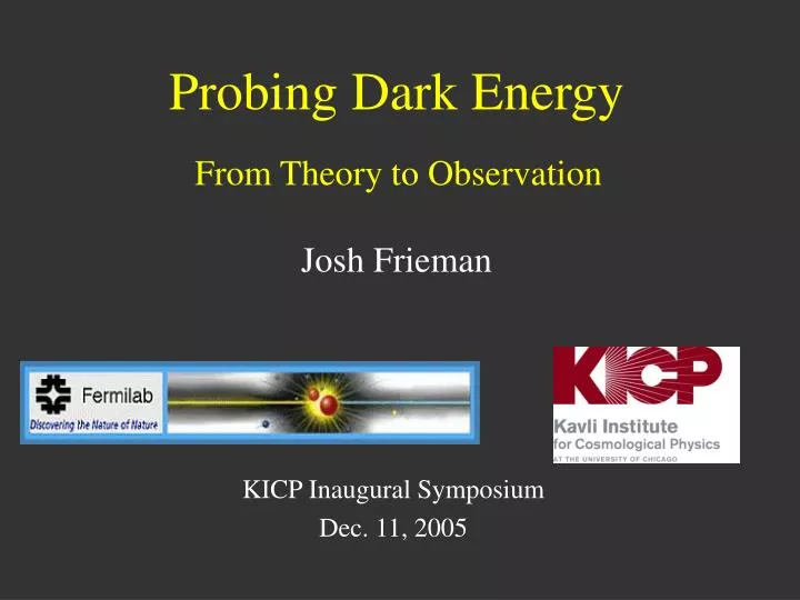 probing dark energy