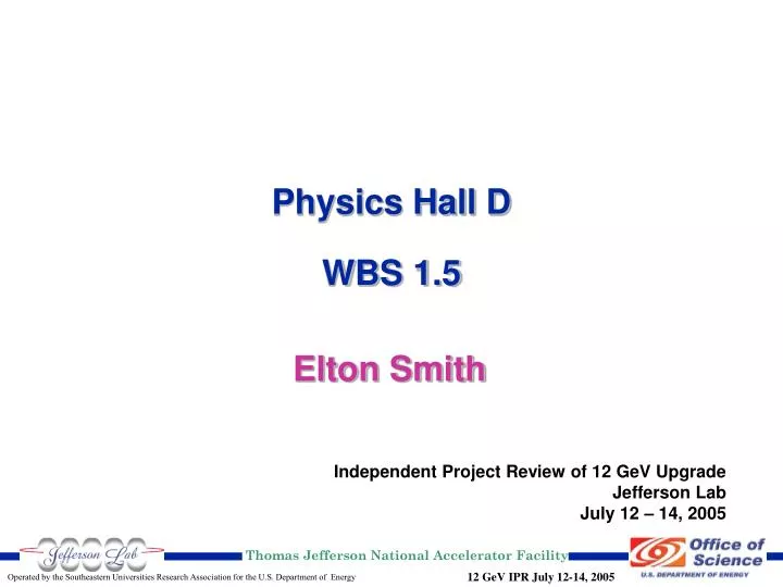 physics hall d wbs 1 5