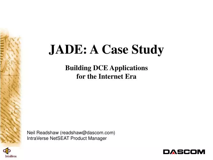 jade a case study