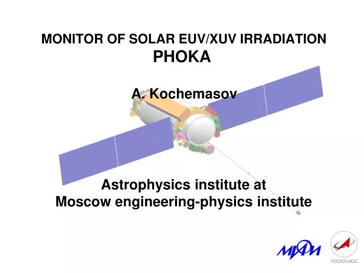 monitor of solar euv xuv irradiation phoka