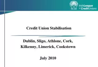 Credit Union Stabilisation