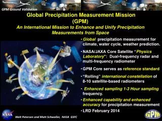 Global Precipitation Measurement Mission (GPM)