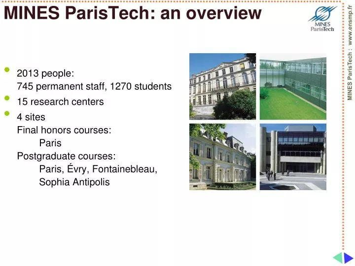 mines paristech an overview