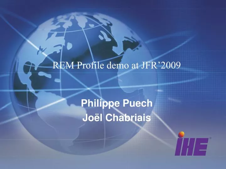 rem profile demo at jfr 2009