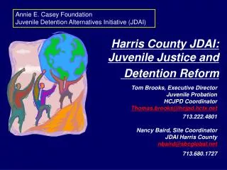 Harris County JDAI: Juvenile Justice and Detention Reform