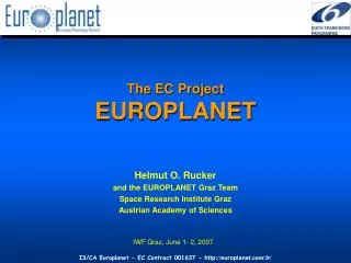 The EC Project EUROPLANET