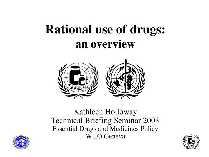 presentation on the rational use of drugs
