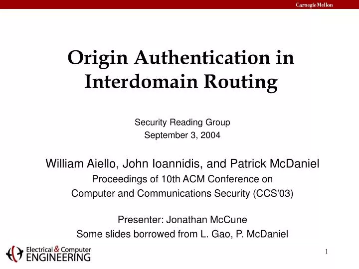 origin authentication in interdomain routing