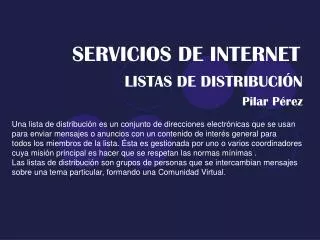 servicios de internet