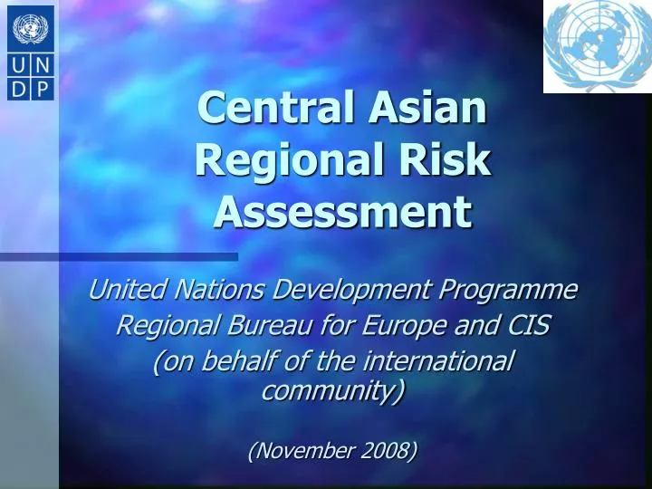 central asian regional risk assessment
