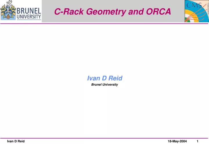 c rack geometry and orca