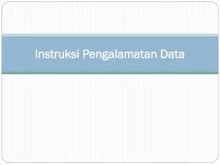 instruksi pengalamatan data