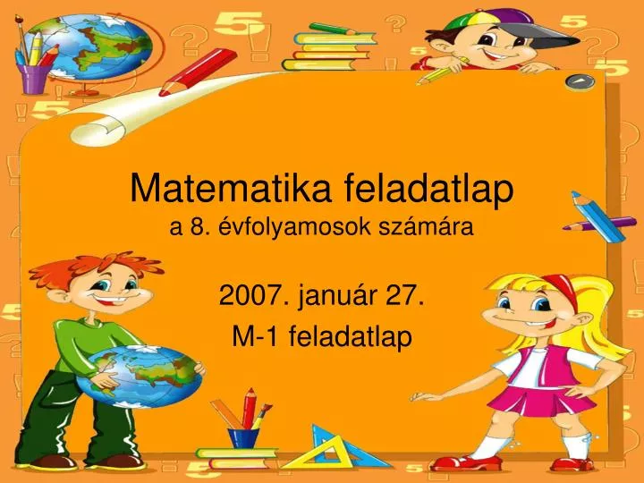 matematika feladatlap a 8 vfolyamosok sz m ra