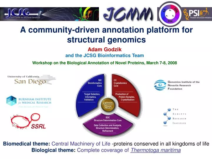 a community driven annotation platform for structural genomics