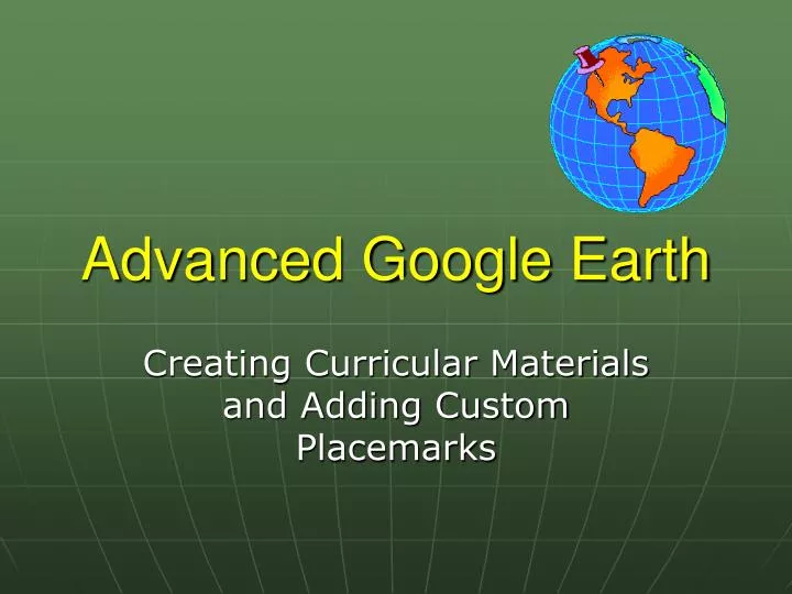 advanced google earth