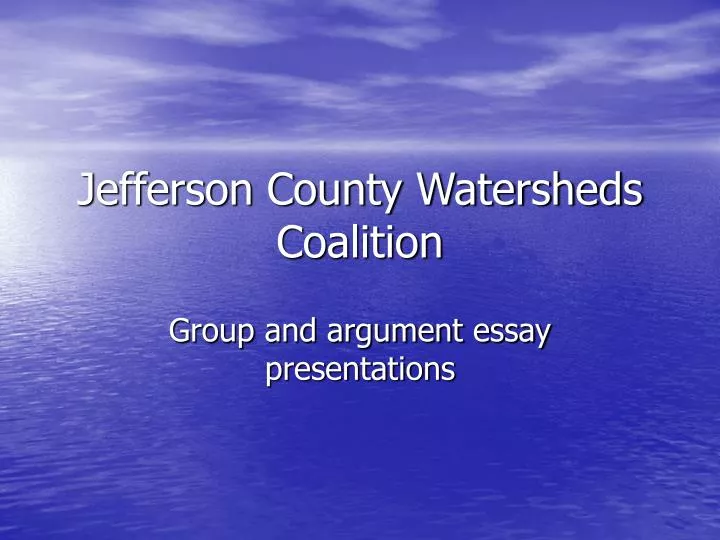 jefferson county watersheds coalition