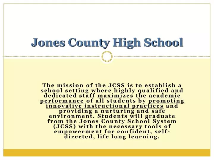 jones county high school