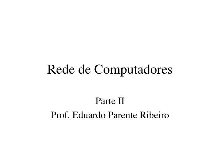 rede de computadores