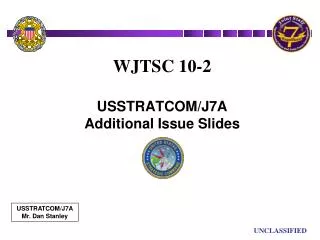 WJTSC 10-2 USSTRATCOM/J7A Additional Issue Slides