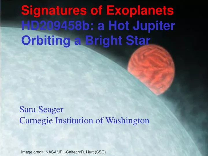 signatures of exoplanets hd209458b a hot jupiter orbiting a bright star