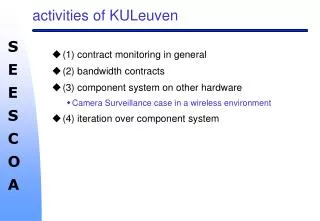 activities of KULeuven