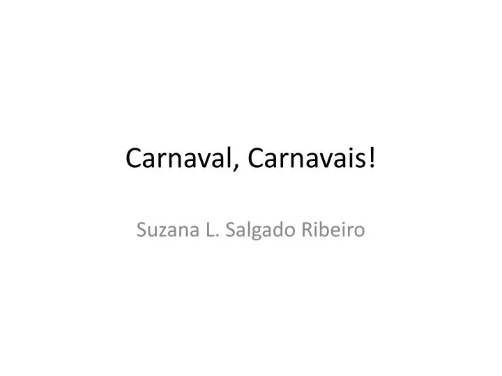carnaval carnavais
