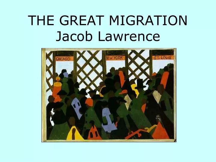 the great migration jacob lawrence