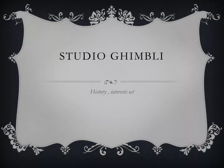 studio ghimbli