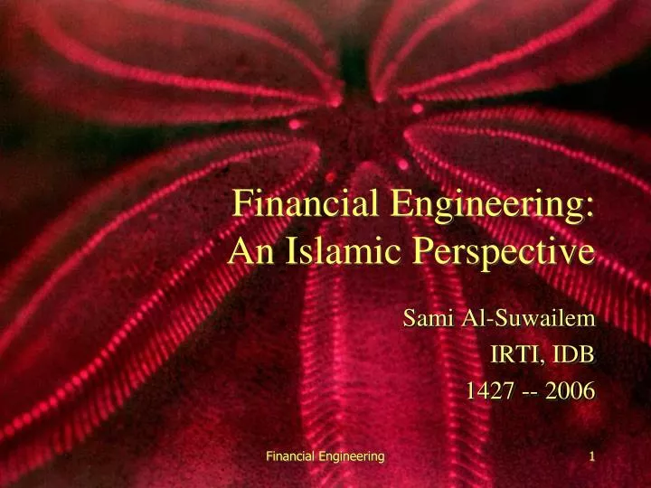 financial engineering an islamic perspective