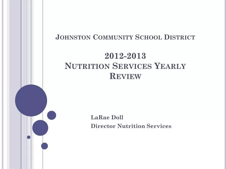 johnston community school district 2012 2013 nutrition services yearly review