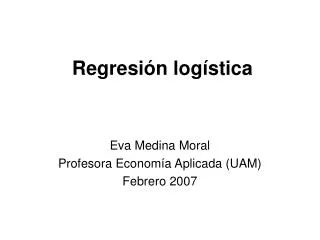 regresi n log stica