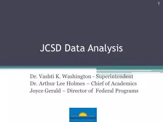 JCSD Data Analysis