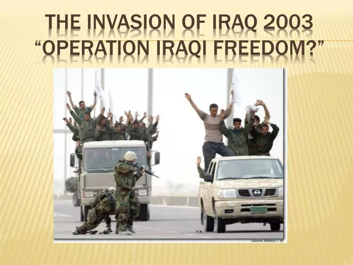 the invasion of iraq 2003 operation iraqi freedom