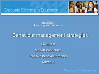 EDGD801 Learning and behaviour