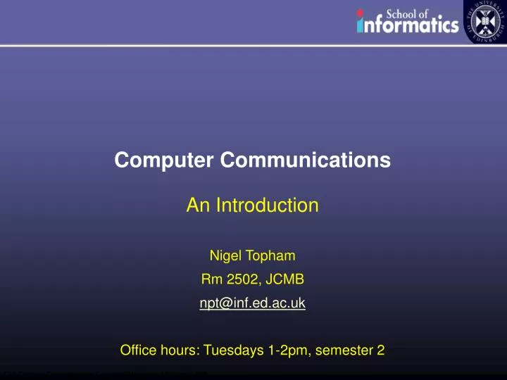computer communications