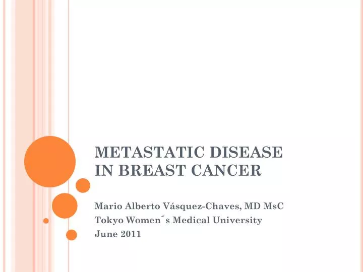 metastatic disease in breast cancer