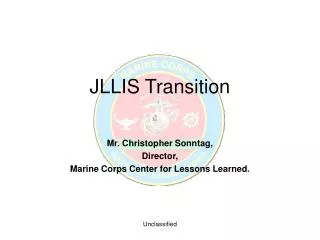 JLLIS Transition
