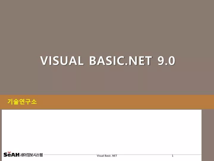 visual basic net 9 0
