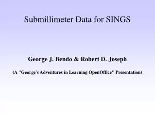 Submillimeter Data for SINGS