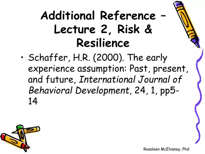 additional reference lecture 2 risk resilience